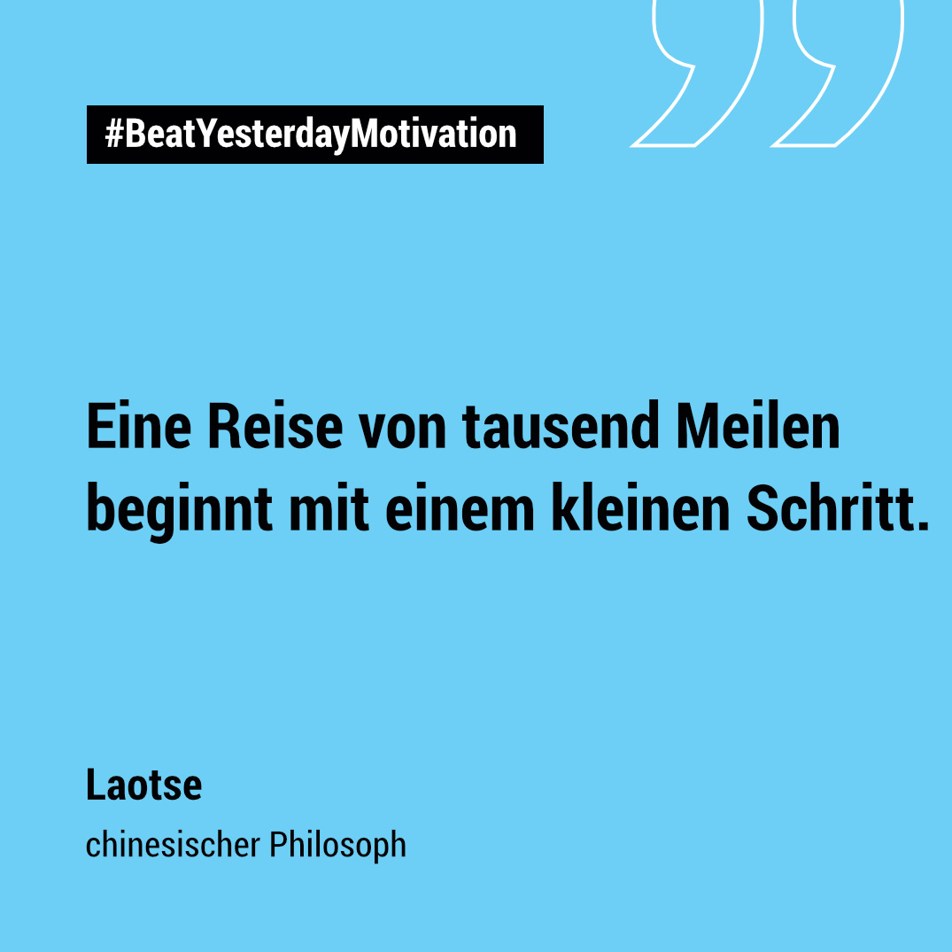 Spruch zur Motivation von Laotse