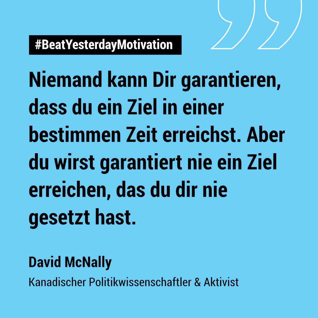 Spruch zur Motivation von David McNally