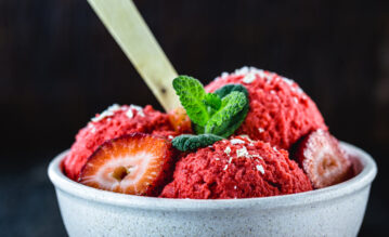 Nicecream mit Erdbeeren