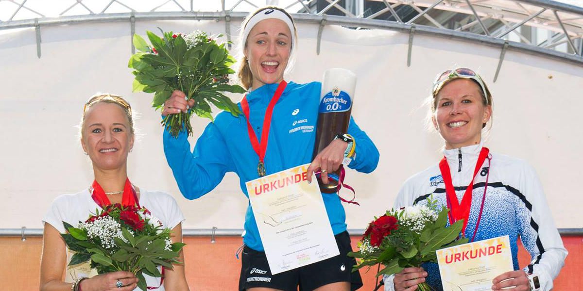 Katharina Nüser  die schnellste Frau des Bremen Marathon 2017