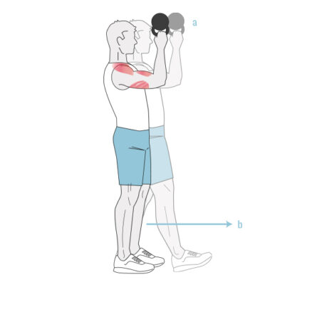 Kettlebell-Übung: Einhändig tragen