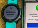 Spotify auf Garmin Uhr installiert