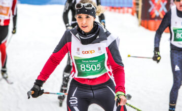 Engadin Skimarathon: Sarah kämpft um jede freie Lücke