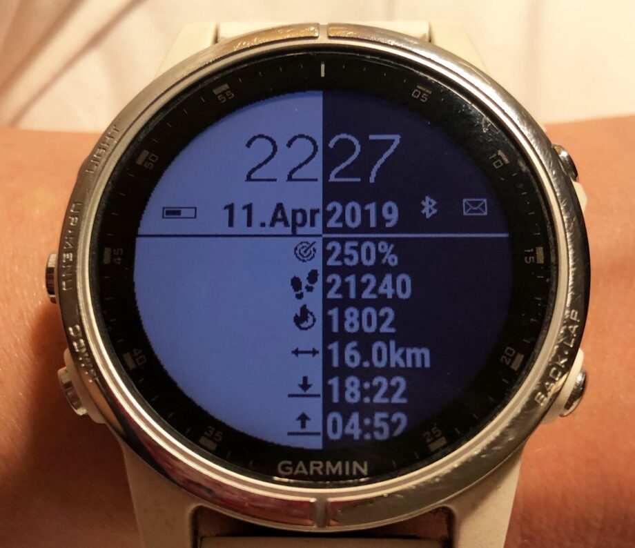 Mit ihrer Smartwatch von Garmin trackt Andrea ihre Schritte – und ihren Tagesrekord in Paris. ©privat