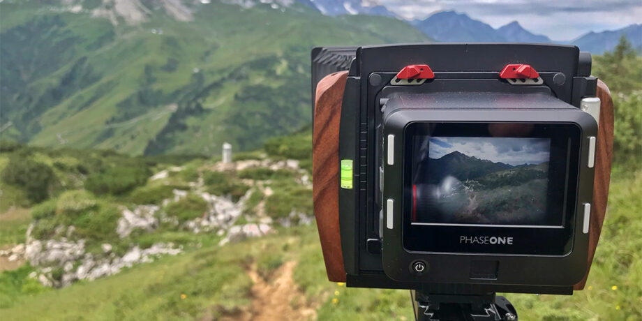 Die Kamera von Andreas Teichmann fängt beim Start seiner Wanderung ein Foto des Bayrischen Oberstorf ein.