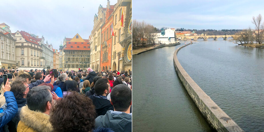 Menschenmenge in Prag