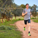 Marathon-Spezialist Peter Herzog beim Lauftraining im Freien