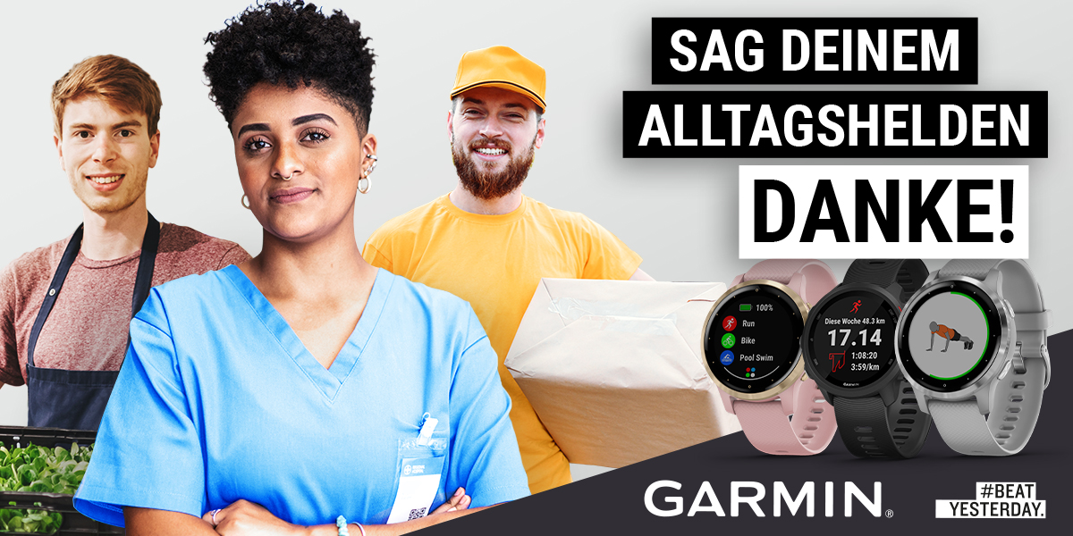 Garmin sagt euren Alltagshelden „Danke!”