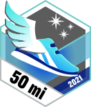 Garmin Badge 50 Meilen Laufen