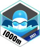 Garmin Badge 1000m Schwimmen