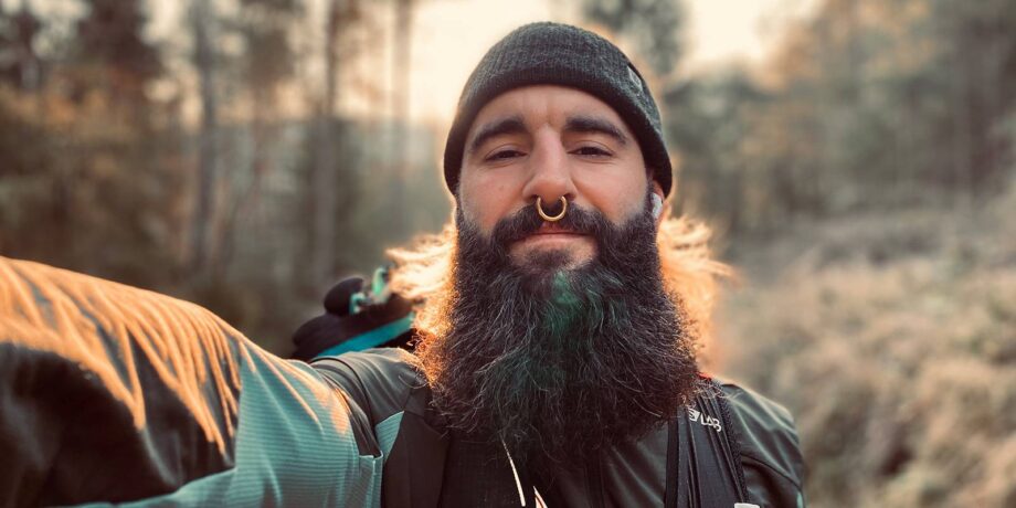 Rene Claußnitzer Selfie beim Trailrunning
