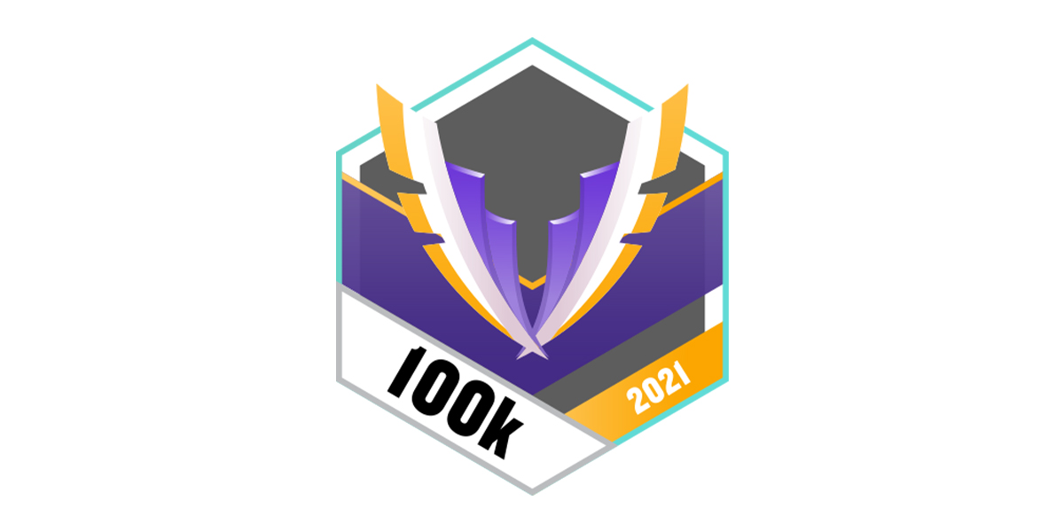 100k Schritte Badge Juni 2021