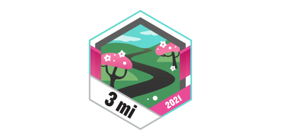 Garmin Badge 3 Meilen Gehen Mai 2021