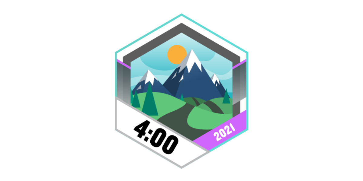 Garmin Badge September 2021 4 Stunden wandern