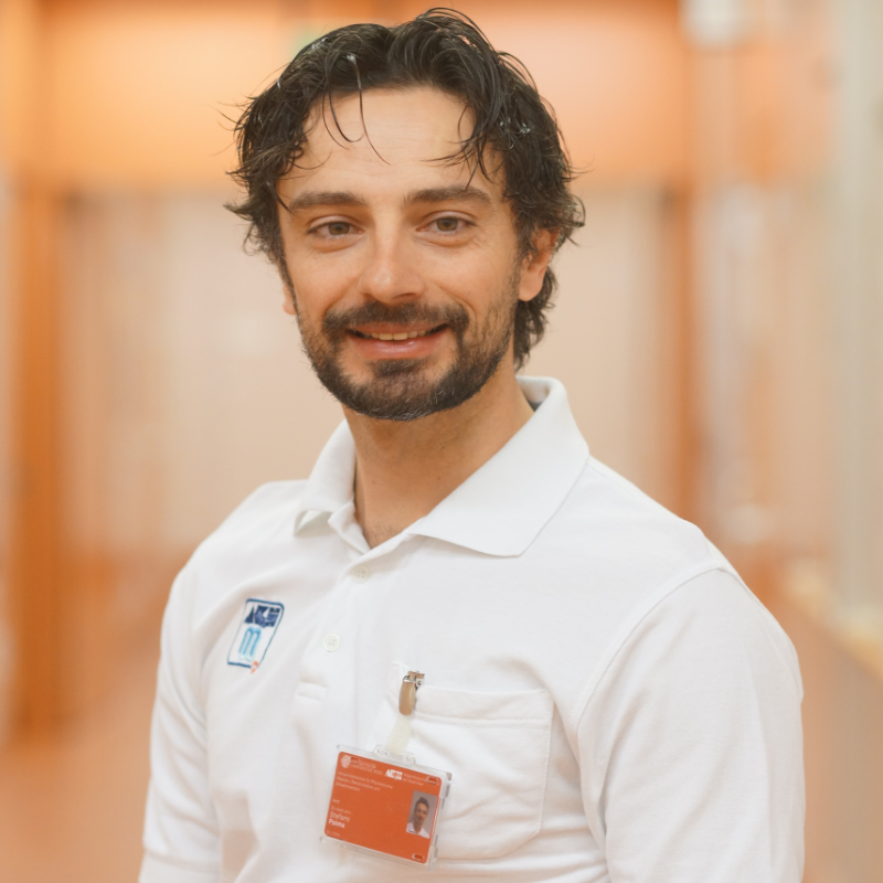 Dr. Stefano Palma im Krankenhaus in Wien
