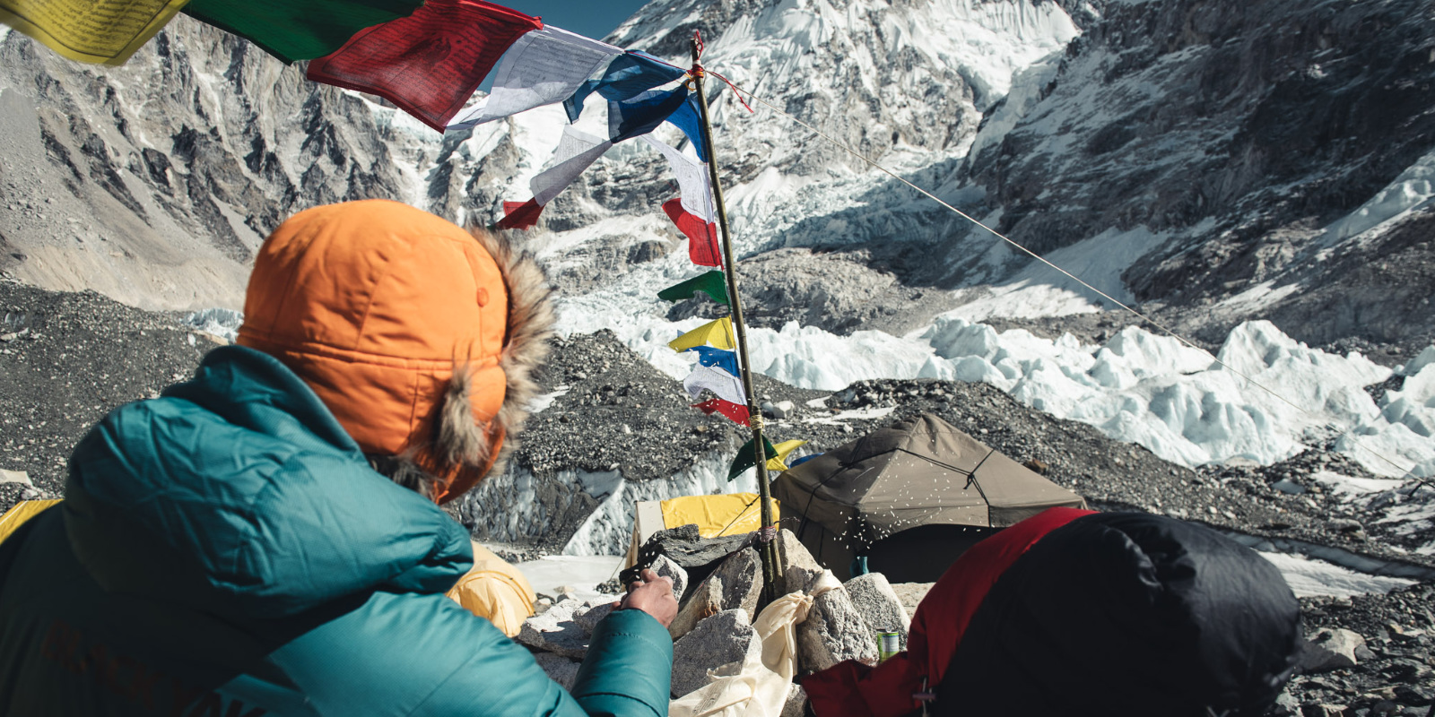 Camp auf dem Mount Everest von Jost Kobusch