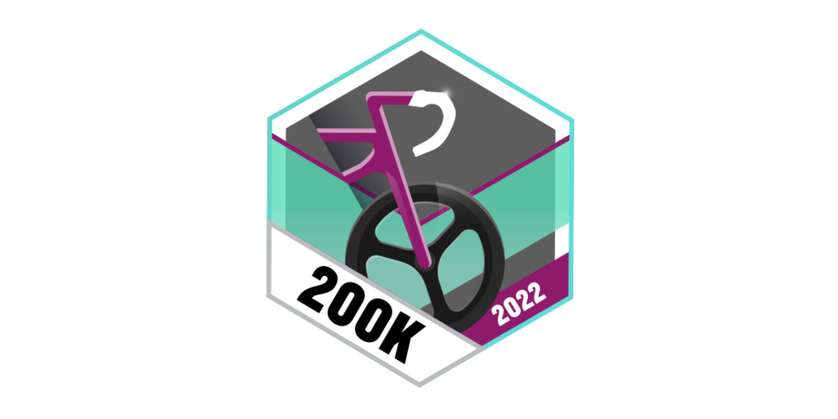 Garmin Badge Januar 2022 200km Radfahren