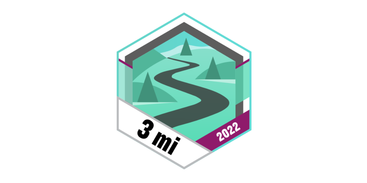 Garmin Badge Januar 2022 3 Meilen Gehen