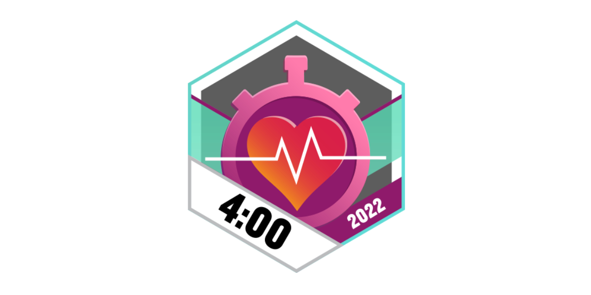 Garmin Badge Januar 2022  4 Stunden Cardio Training