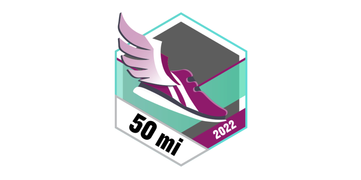 Garmin Badge Januar 2022 50 Meilen Laufen