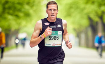 Peter Herzog beim Marathon