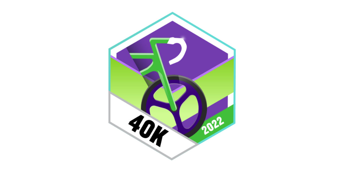 Garmin Connect Badges Juni 2022 40 km Radfahren