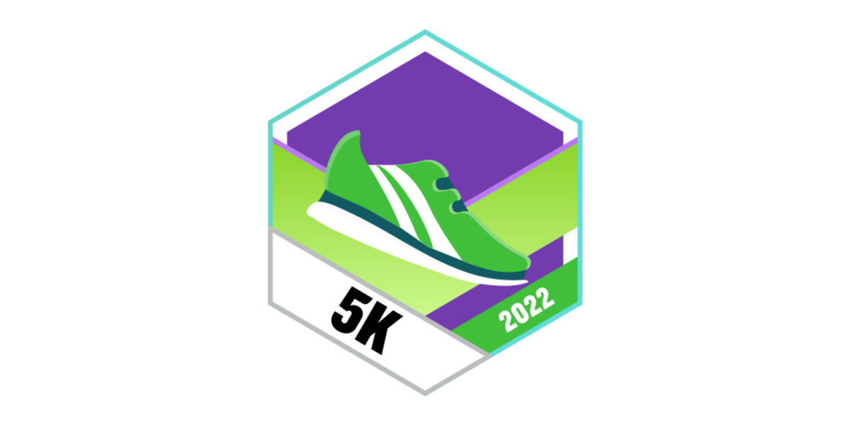 Garmin Connect Badges Juni 2022 5 km laufen