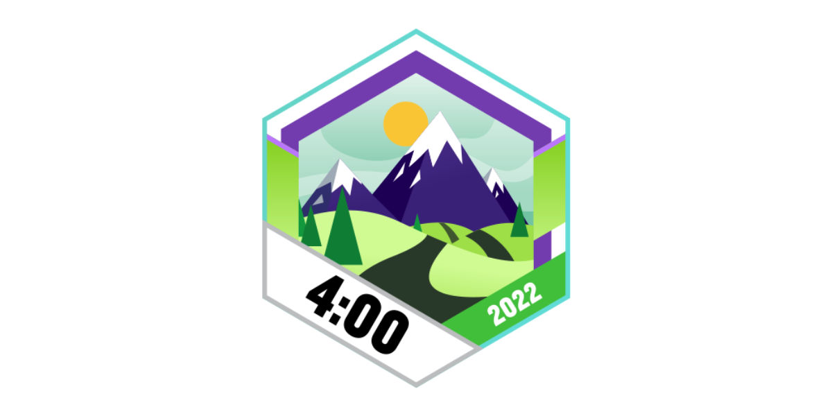 Garmin Connect Badges Juni 2022 4 h Wandern