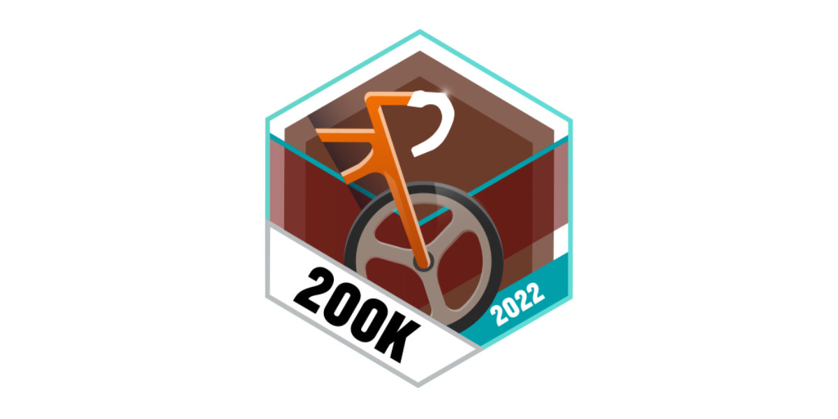Garmin Badges September 2022 200 km Radfahren
