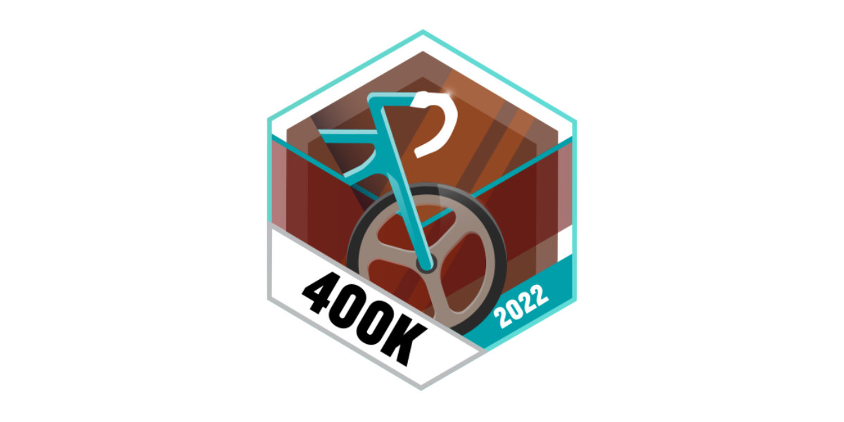 Garmin Badges September 2022 400 km Radfahren