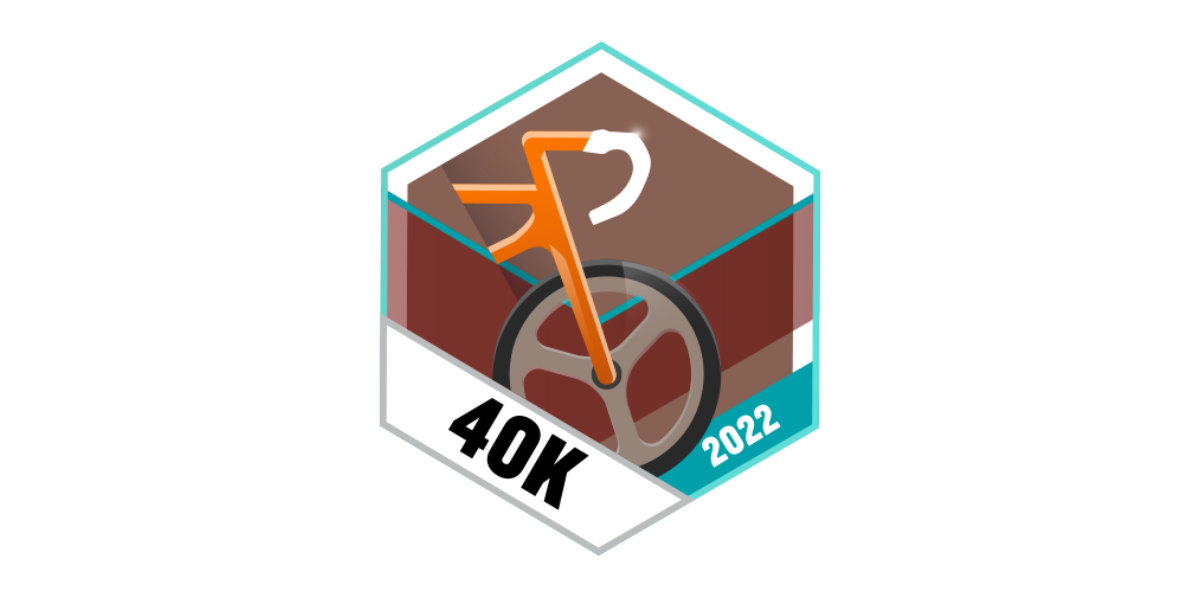 Garmin Badges September 2022 40 km Radfahren