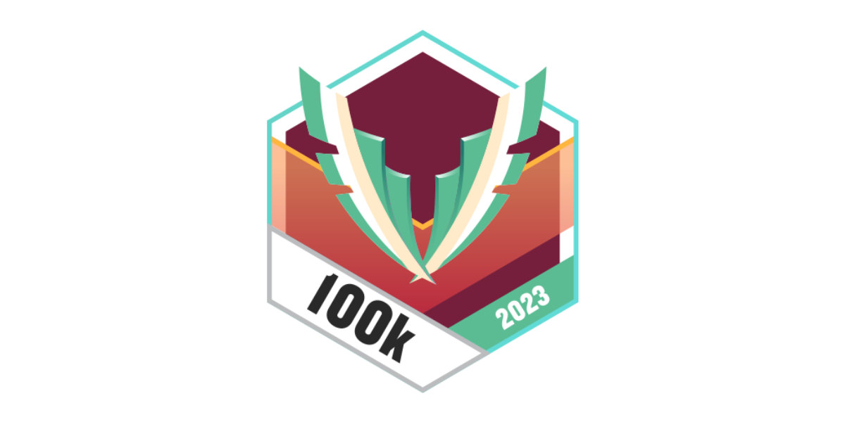 Garmin Badges April 2023 100.000 Schritte