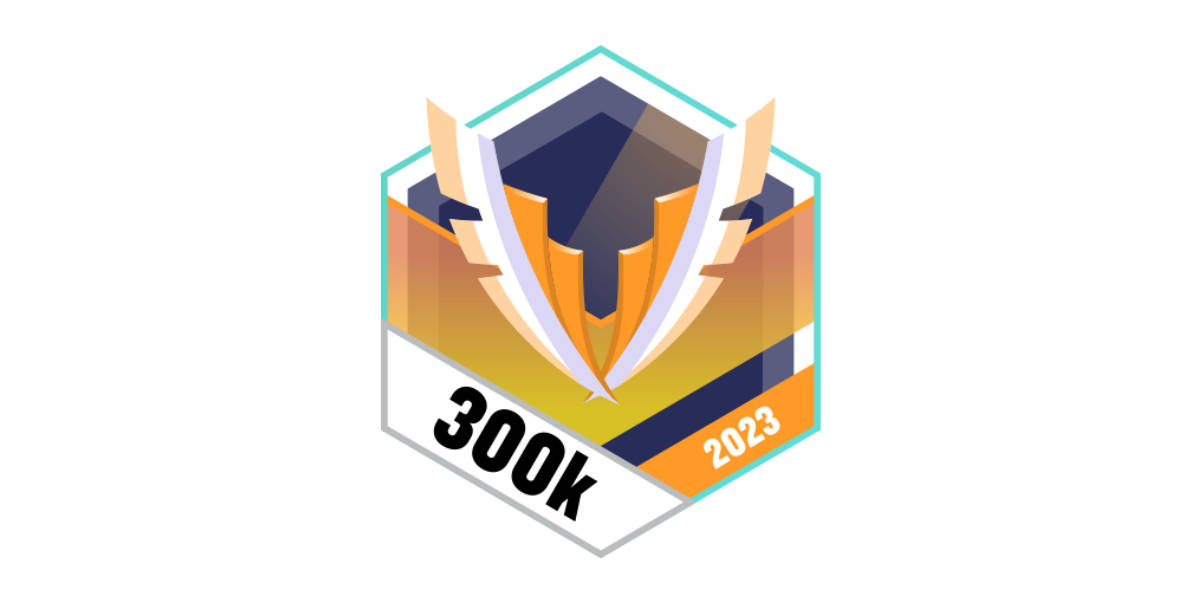 Badges Mai 2023 300.000 Schritte