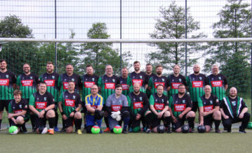 Mehrgewichtige Fussballmannschaft