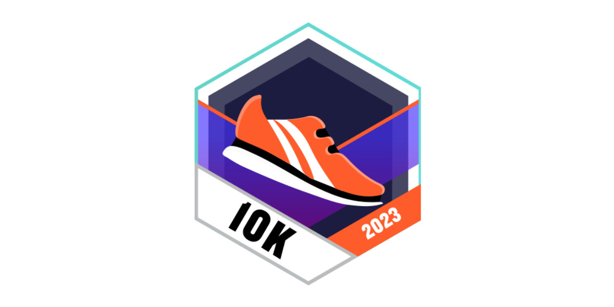 Garmin Badges Oktober 2023 10 Kilometer laufen