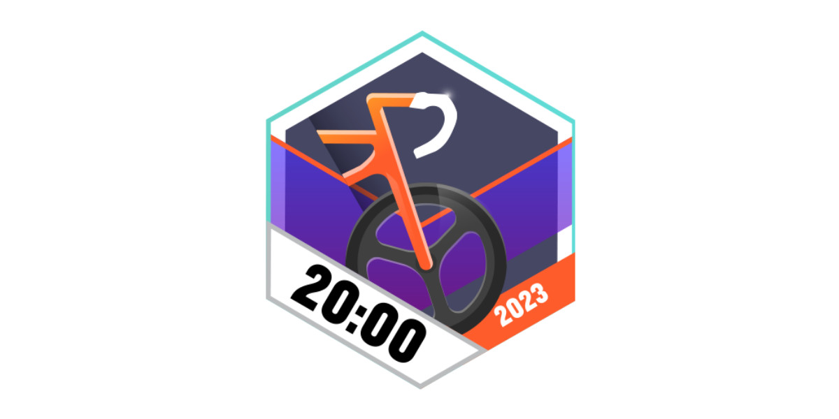 Garmin Badges Oktober 2023 20 Stunden Radfahren