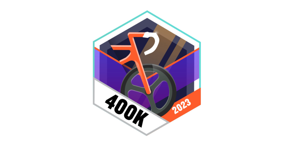 Garmin Badges Oktober 2023 400 Kilometer Radfahren