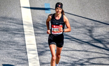 Katja Tegler läuft einen Marathon