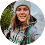 Selfie von Dorina Osztrogonácz beim Wandern in den Bergen