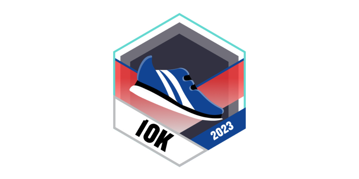 Garmin Badges Dezember 2023 10 Kilometer laufen