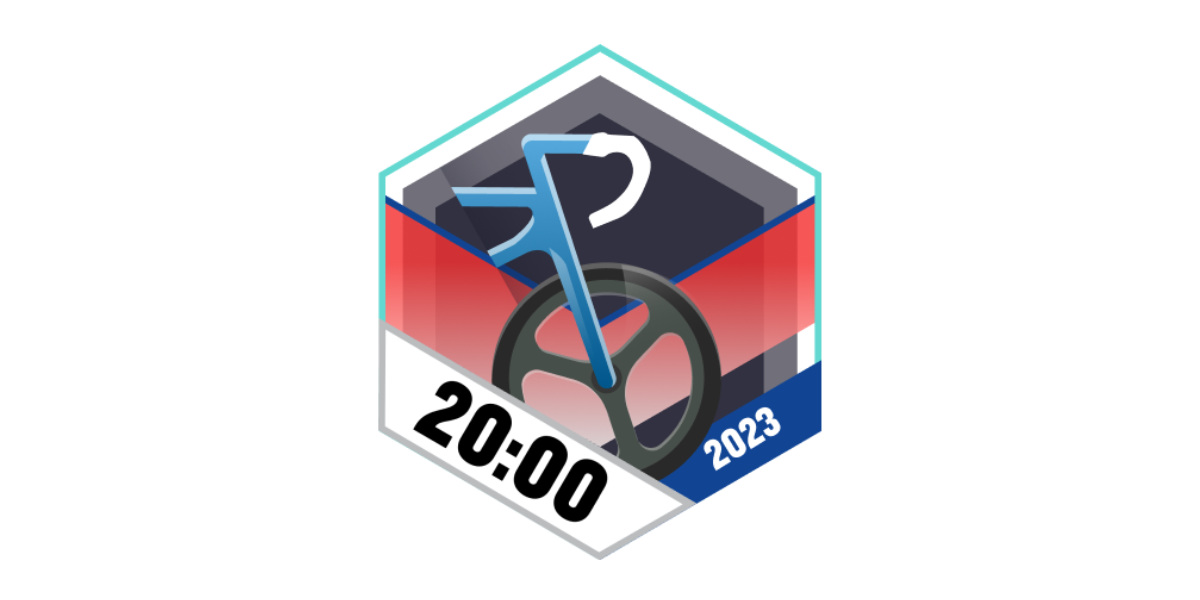 Garmin Badges Dezember 2023 20 Stunden Radfahren