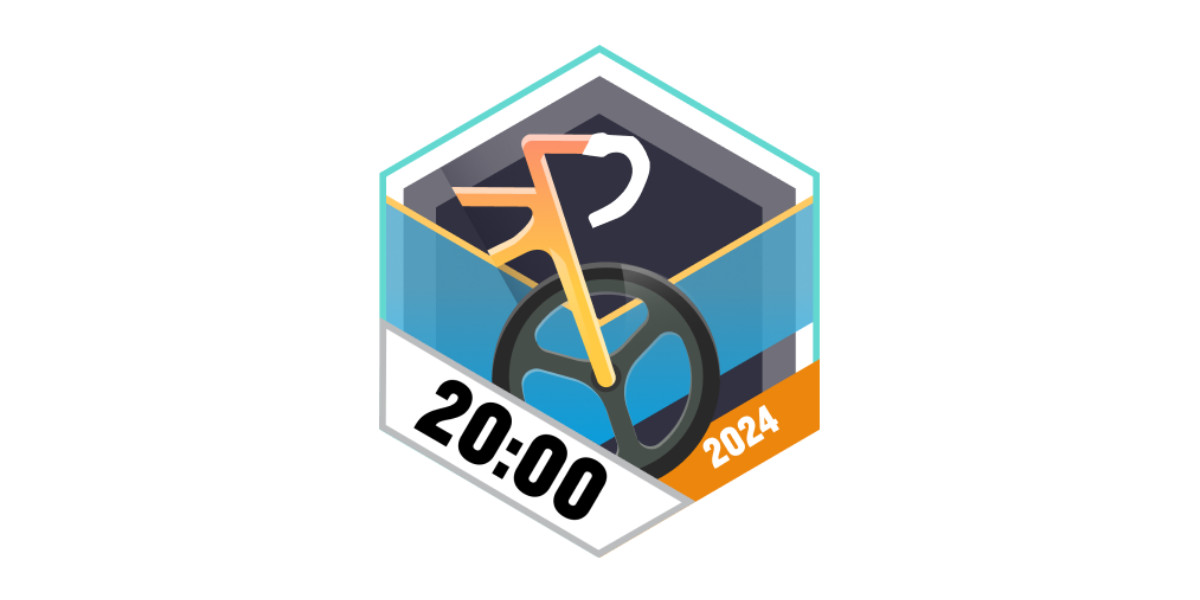 Garmin Badge 20 Stunden Radfahren im März 2024