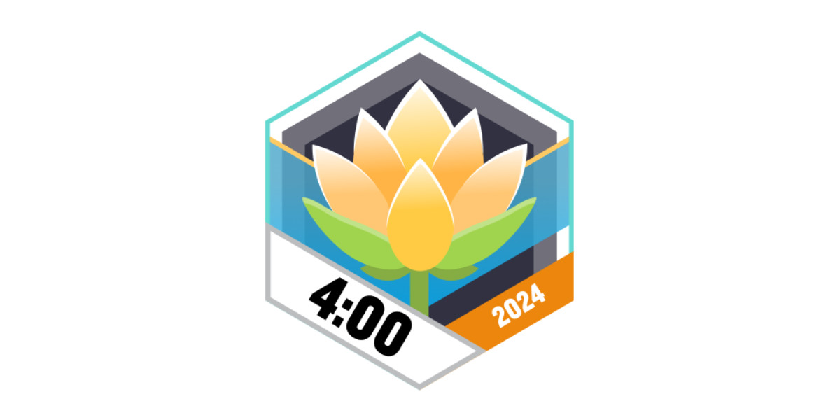 Garmin Badge 4 Stunden Yoga im März 2024