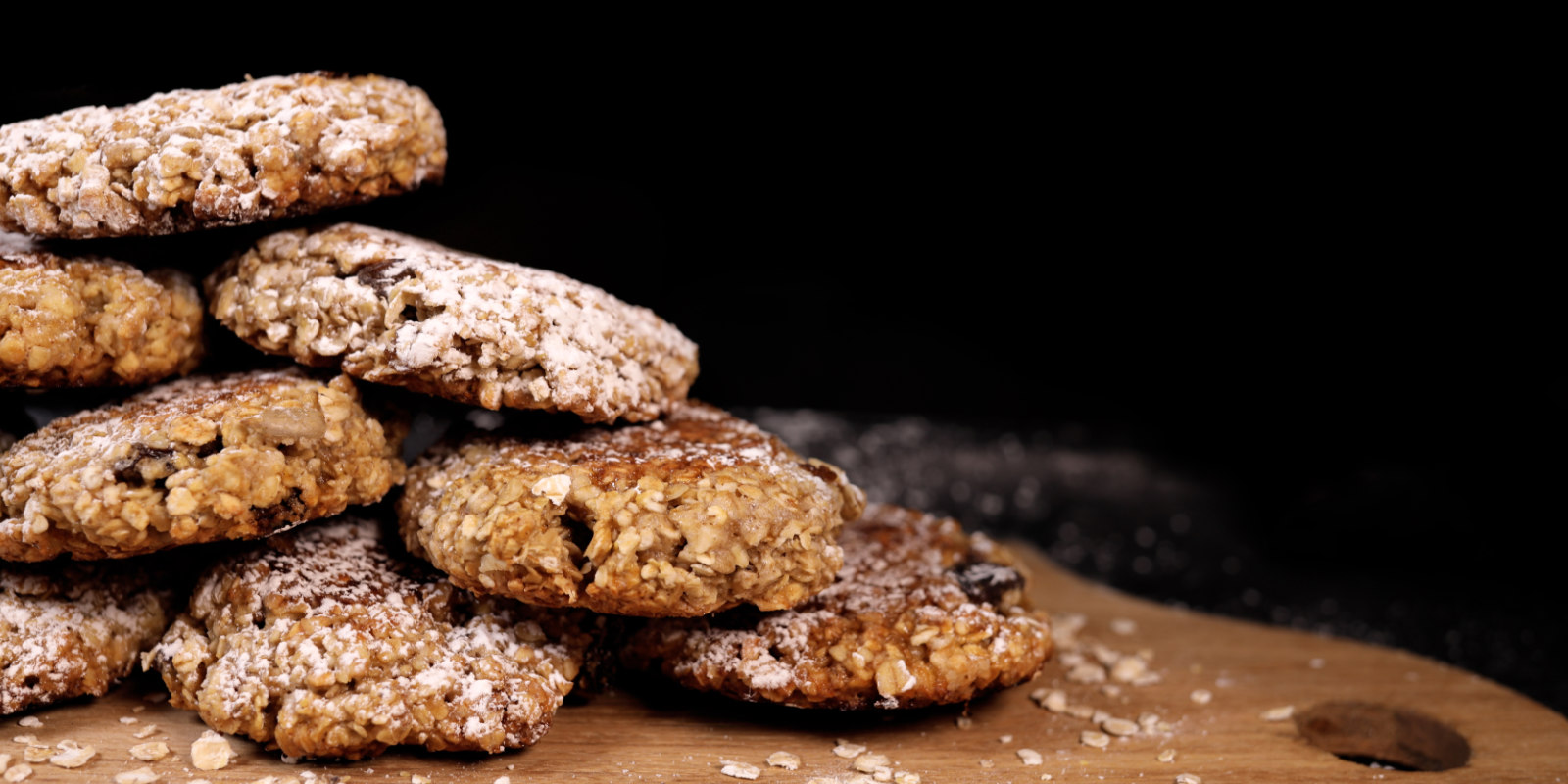 Cookies aus Haferflocken und Mandelmus