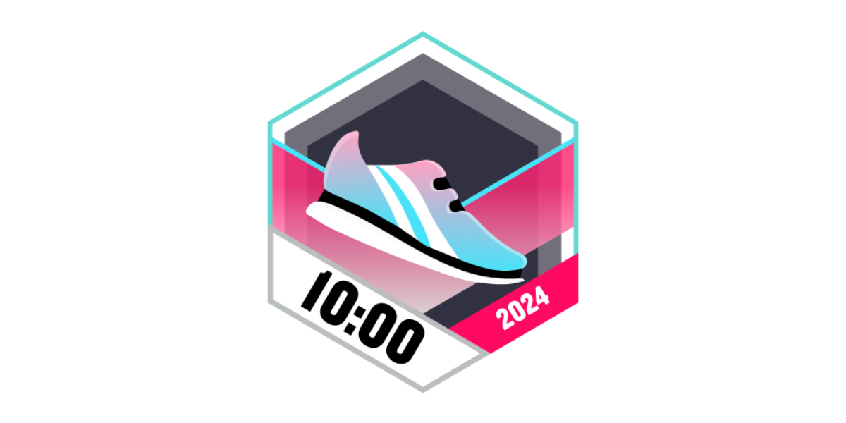Garmin Badges Mai 2024 10 Stunden laufen