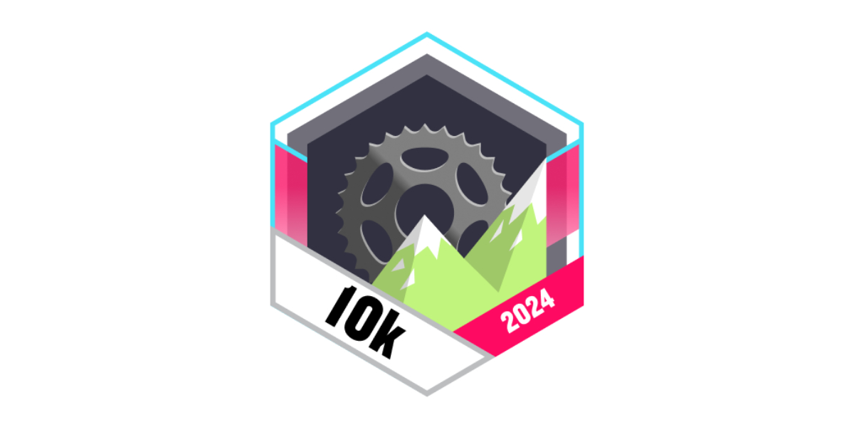 Garmin Badges Mai 2024 10 km Höhenunterschied mit dem Rad