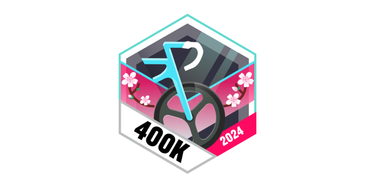 Garmin Badges Mai 2024 400 km Radfahren