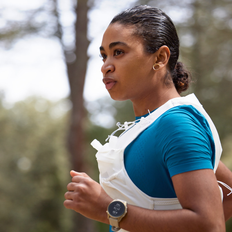 Oumou beim Trailrunning