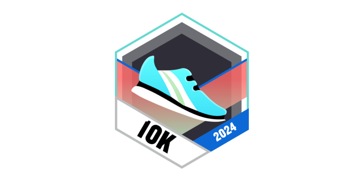 Garmin Badges Juni 2024 10 Kilometer laufen