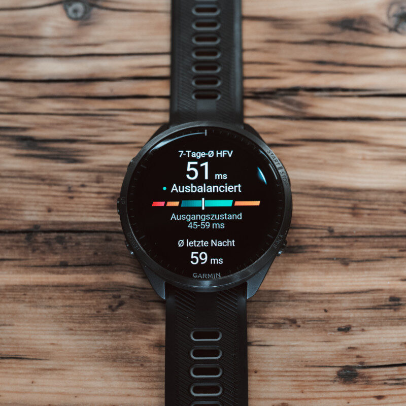 HFV-Status auf dem Garmin Forerunner 965